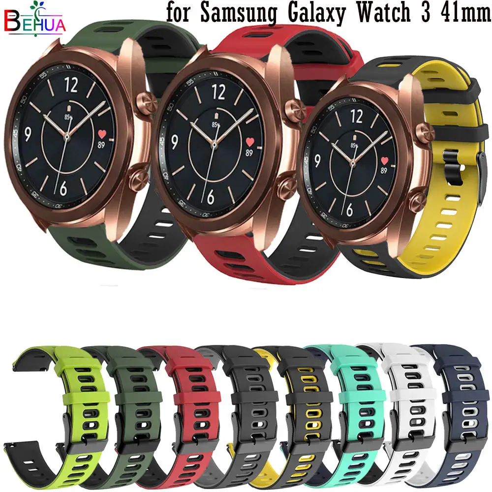 silicone Original sport watchband for Samsung Galaxy Watch 3 41mm bracelet 20mm watchstrap for Garmin Vivoactive 3 wristband new
silicone Original sport watchband for Samsung Galaxy Watch 3 41mm bracelet 20mm watchstrap for Garmin Vivoactive 3 wristband new