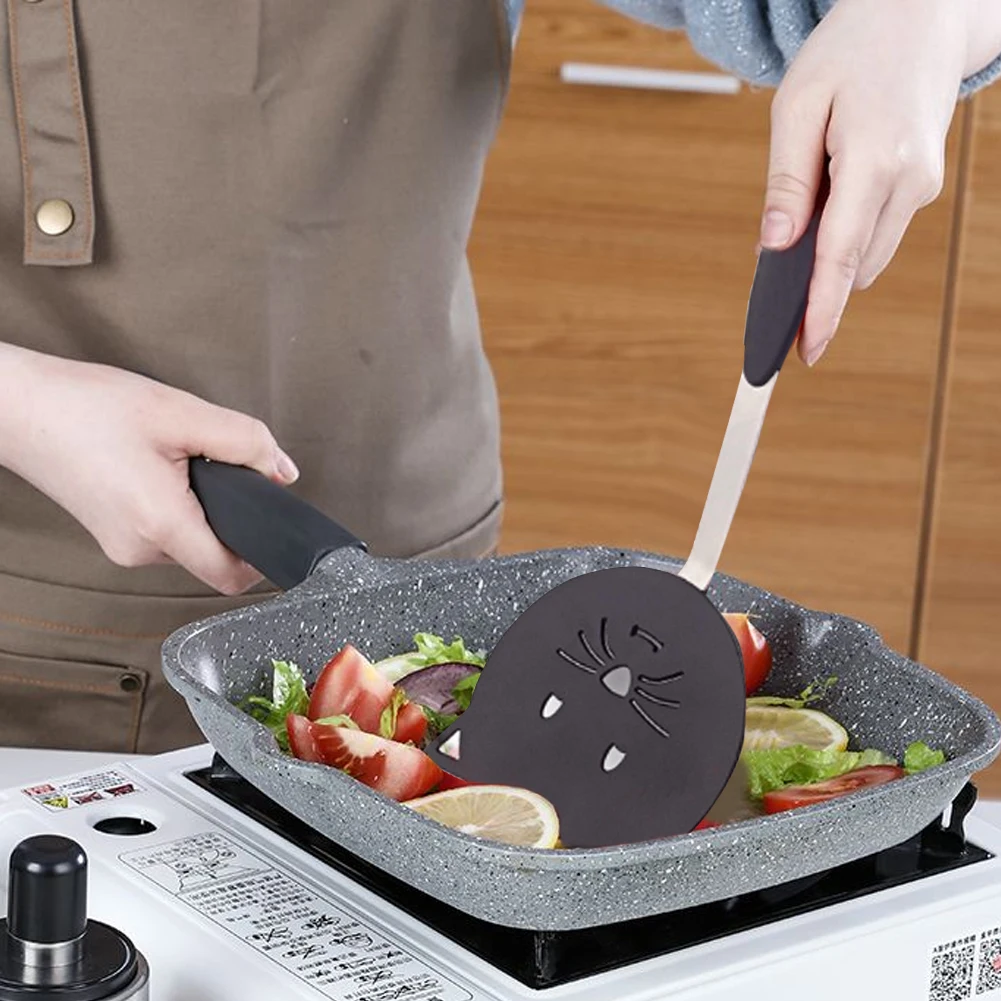 Nylon Spatula Cartoon Shape Meow Cooking Spatula Household Non-Stick Spatula Guard Spatula