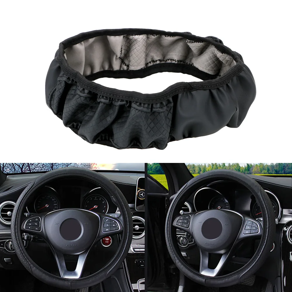 Car Steering Wheel Cover Interior Accessories Universal Auto Steering- wheel Cover Embossing Leather Anti-Slip
Car Steering Wheel Cover Interior Accessories Universal Auto Steering- wheel Cover Embossing Leather Anti-Slip