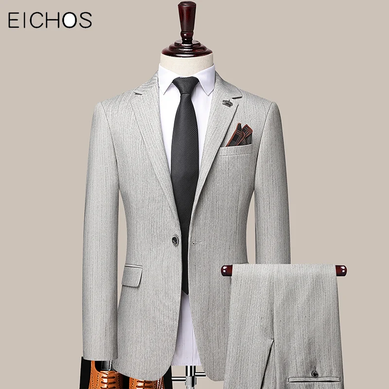New Costume Homme High Quality Suit Men Business Casual Suits Male Clothing Slim Fit Tuxedo Two-piece Set Formal Office Wear
New Costume Homme High Quality Suit Men Business Casual Suits Male Clothing Slim Fit Tuxedo Two-piece Set Formal Office Wear