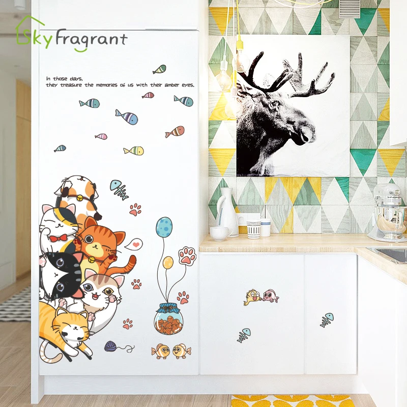 Cute cat stacked wall stickers kids room decoration baby bedroom decor door self-adhesive sticker home decor entrance decoration 
Cute cat stacked wall stickers kids room decoration baby bedroom decor door self-adhesive sticker home decor entrance decoration