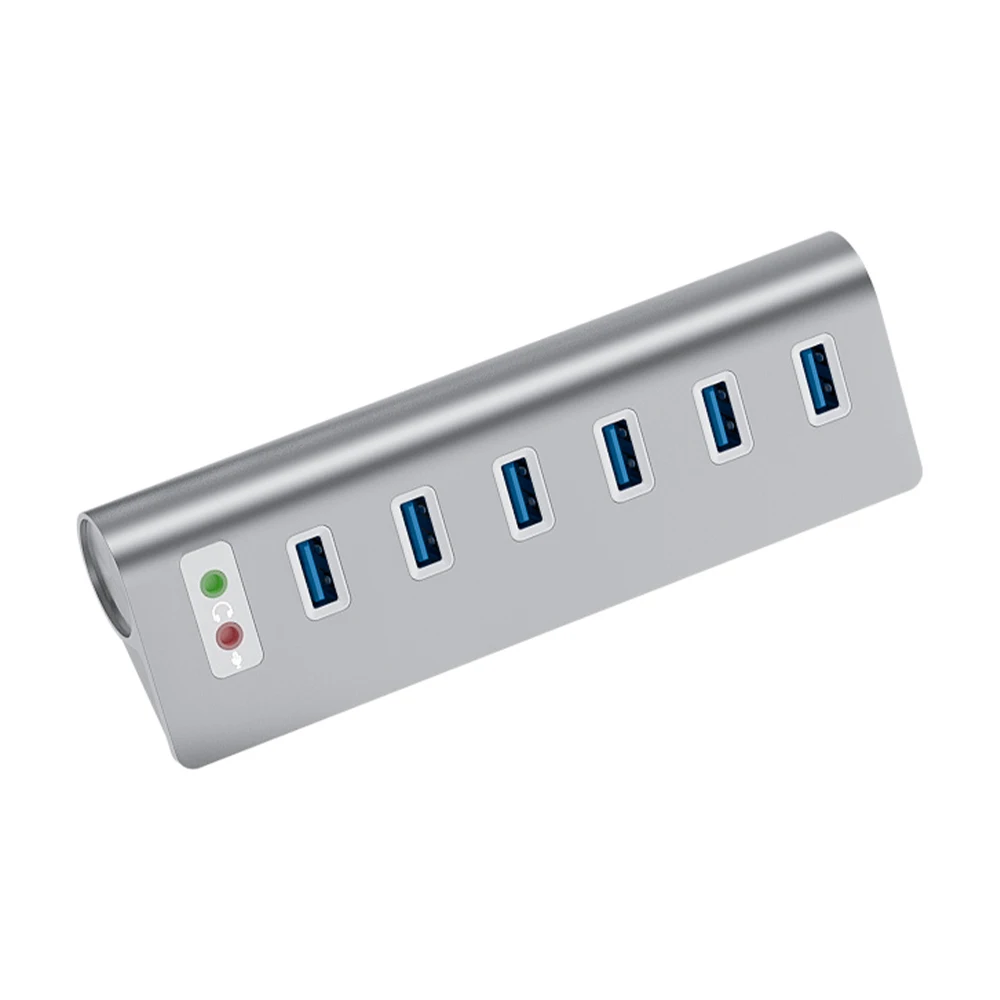 ACASIS Hub 6 Ports USB 3.0 Audio Multi Interface Splitter with US/UK/EU Charger Aluminum Alloy 5Gbps Hub for Notebook Headset
ACASIS Hub 6 Ports USB 3.0 Audio Multi Interface Splitter with US/UK/EU Charger Aluminum Alloy 5Gbps Hub for Notebook Headset