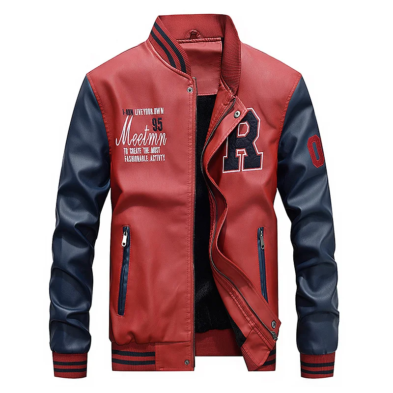 New Leather Jacket Men Bomber Jacket Motorcycle Stand Collar Jacket Winter Coats Autumn Comfort High Quality Business Coat M-4XL
New Leather Jacket Men Bomber Jacket Motorcycle Stand Collar Jacket Winter Coats Autumn Comfort High Quality Business Coat M-4XL