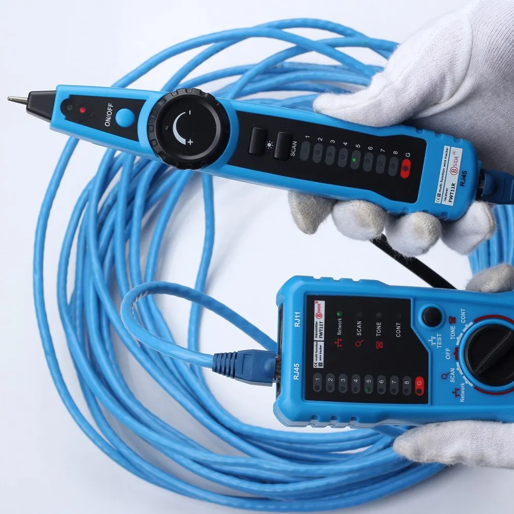 RJ45 Network Cable Tester LAN Cable Tester Cat5 Cat6 Detector RJ11 Telephone Wire Tracer Toner Ethernet Line Finder Tool
RJ45 Network Cable Tester LAN Cable Tester Cat5 Cat6 Detector RJ11 Telephone Wire Tracer Toner Ethernet Line Finder Tool