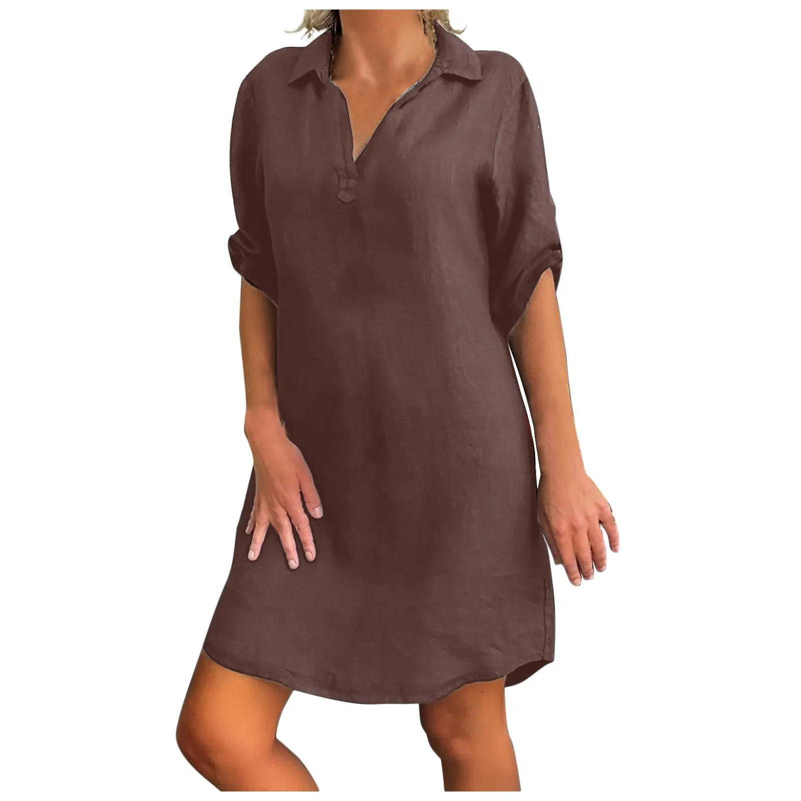 2021 New Fashion Women Plus Size Solid Cotton Linen Turn Down Collar Loose Shirt Mini Dress Casual Daily Streetwear Holiday
2021 New Fashion Women Plus Size Solid Cotton Linen Turn Down Collar Loose Shirt Mini Dress Casual Daily Streetwear Holiday