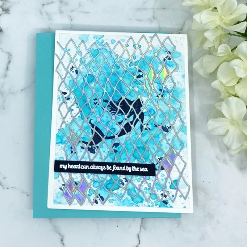 Mesh Irregular Greeting Card Decoration Mermaid Metal Cutting Die DIY Scrapbooking Easter Craft Embossing Making Stencil
Mesh Irregular Greeting Card Decoration Mermaid Metal Cutting Die DIY Scrapbooking Easter Craft Embossing Making Stencil