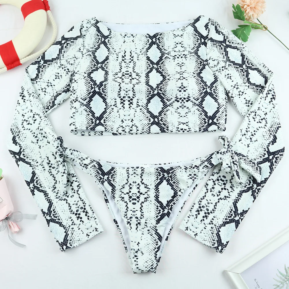 WEPBEL 2021 New Leopard Bikini Women's Long Sleeve Sunscreen Swimsuit Bandage Swimsuit Split Bikini Beachwear
WEPBEL 2021 New Leopard Bikini Women's Long Sleeve Sunscreen Swimsuit Bandage Swimsuit Split Bikini Beachwear