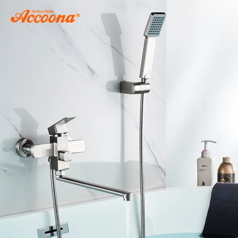 Accoona Stainless Steel Bathtub Faucet Mixer Shower Bathroom Faucets Cold And Hot Water Faucet Mixer Bath Taps A71201
Accoona Stainless Steel Bathtub Faucet Mixer Shower Bathroom Faucets Cold And Hot Water Faucet Mixer Bath Taps A71201