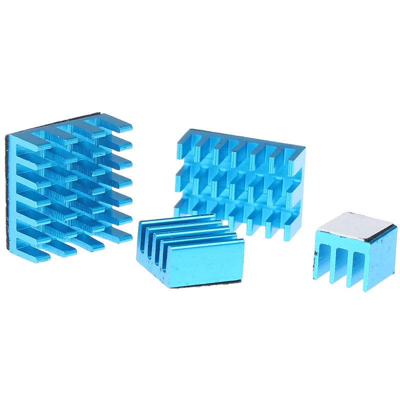 4pcs/lot Aluminum Heatsink Radiator Cooler Kits for Raspberry Pi 4B Computer Cooler Radiator 
4pcs/lot Aluminum Heatsink Radiator Cooler Kits for Raspberry Pi 4B Computer Cooler Radiator
