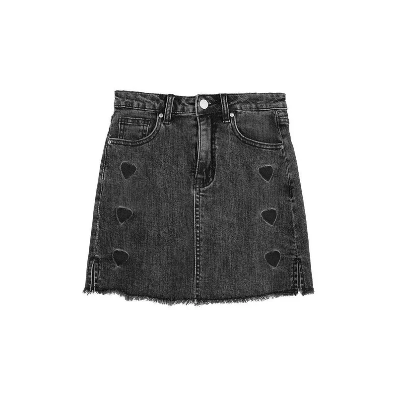 HOUZHOU Vintage Black Denim Skirt Women Summer Korean Fashion High-waisted Love Pattern A-line Split Mini Skirt Y2K Streetwear
HOUZHOU Vintage Black Denim Skirt Women Summer Korean Fashion High-waisted Love Pattern A-line Split Mini Skirt Y2K Streetwear