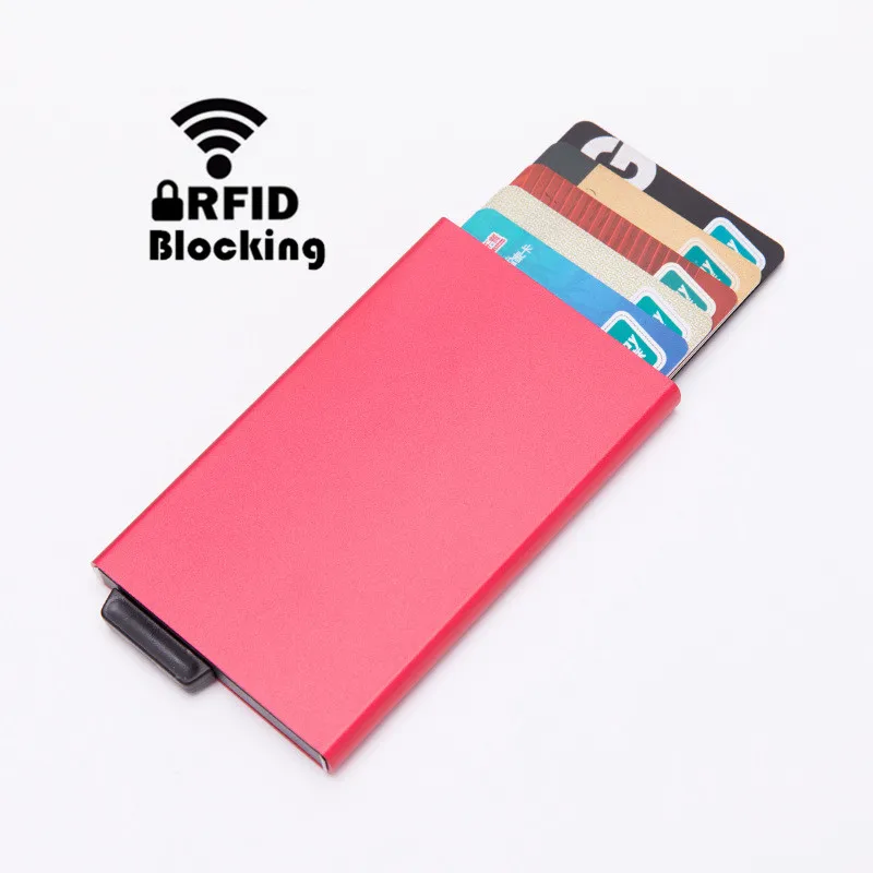 New Automatic Business ID Credit Card Holder Aluminum Alloy Thin Bank Credit Card Package Case RFID Protection Card Box Case
New Automatic Business ID Credit Card Holder Aluminum Alloy Thin Bank Credit Card Package Case RFID Protection Card Box Case
