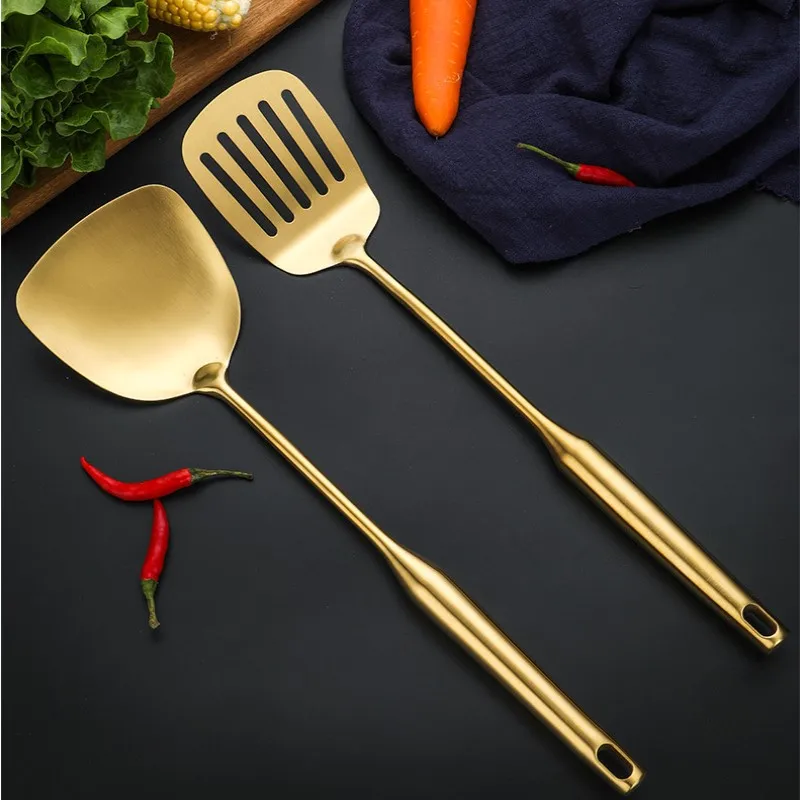 6Pcs/set 304 Stainless Steel Kitchenware Gold Color Cooking Utensils Set Kitchen Shovel Spatula Spoon Cooking Tools
6Pcs/set 304 Stainless Steel Kitchenware Gold Color Cooking Utensils Set Kitchen Shovel Spatula Spoon Cooking Tools