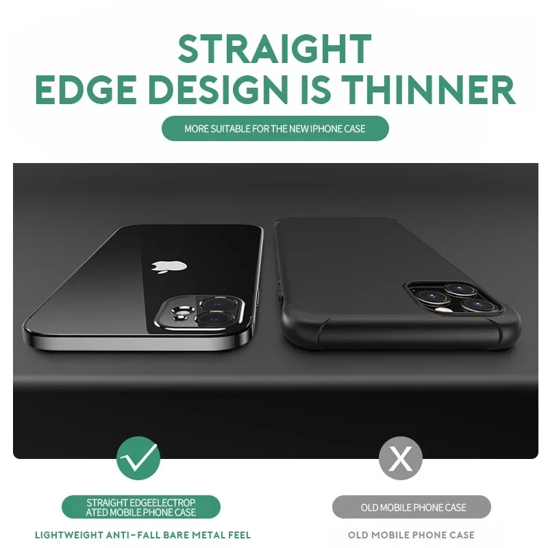 Luxury Classic Plating Frame Phone Case for IPhone 7 8 PLUS XR XS X 11 Pro 12 MINI MAX SE2020 Transparent Soft Silicone Cover
Luxury Classic Plating Frame Phone Case for IPhone 7 8 PLUS XR XS X 11 Pro 12 MINI MAX SE2020 Transparent Soft Silicone Cover