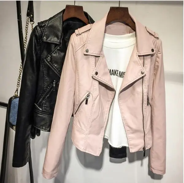 2022 Female Winter Autumn Brown Black Coat Outwear Hot Sale Pu Jacket Fashion Women Casual Motorcycle Faux Soft Leather Jackets
2022 Female Winter Autumn Brown Black Coat Outwear Hot Sale Pu Jacket Fashion Women Casual Motorcycle Faux Soft Leather Jackets