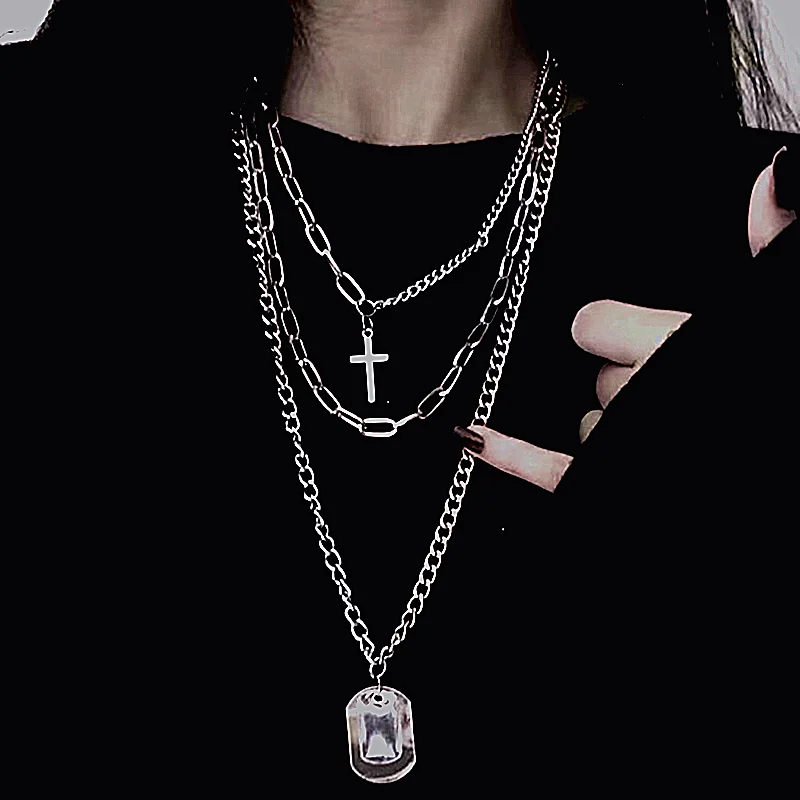 Fashion Ins Cold Wind Personality Hip-Hop Multilayer Pendant Male Couple Cross Tag Necklace Sweater Chain
Fashion Ins Cold Wind Personality Hip-Hop Multilayer Pendant Male Couple Cross Tag Necklace Sweater Chain