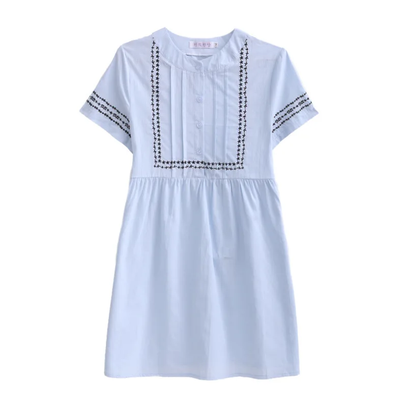 Maternity Dresses Pregnancy Dress Summer Wear Short Sleeve Pregnant Woman Dress Embroidery Small Fresh Pregnant Skirt Vestido
Maternity Dresses Pregnancy Dress Summer Wear Short Sleeve Pregnant Woman Dress Embroidery Small Fresh Pregnant Skirt Vestido