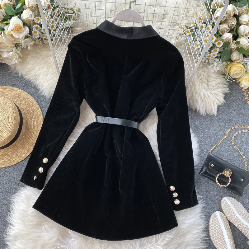 Women Dress 2020 Spring Autumn Women Elegant Clothes Vintage V-Neck Office Lady Long Sleeve Black Goth Dress Vestidos With Belt
Women Dress 2020 Spring Autumn Women Elegant Clothes Vintage V-Neck Office Lady Long Sleeve Black Goth Dress Vestidos With Belt