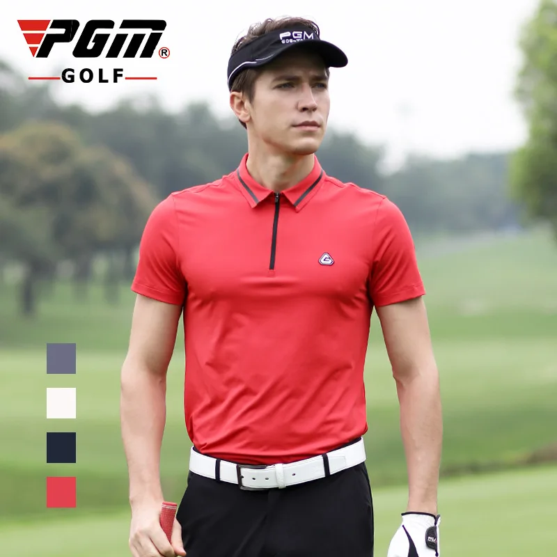 2020 PGM golf apparel Summer men's short-sleeved Zip Collar Golf Shirt breathable anti-wrinkle golf sports clothing tops
2020 PGM golf apparel Summer men's short-sleeved Zip Collar Golf Shirt breathable anti-wrinkle golf sports clothing tops