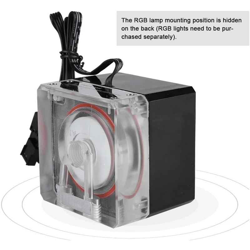 Water Cooling Pump, 800L/H PC Water Cooling Integrated Mute Water Pump Support PWM for CPU Cooling System
Water Cooling Pump, 800L/H PC Water Cooling Integrated Mute Water Pump Support PWM for CPU Cooling System
