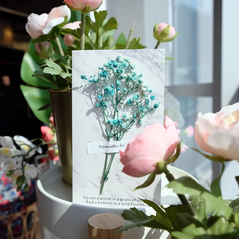 8 Colors Creative Dried Flowers + Paper Card Folding Greeting Card Christmas Birthday Party Wedding Invitation Envelope
8 Colors Creative Dried Flowers + Paper Card Folding Greeting Card Christmas Birthday Party Wedding Invitation Envelope
