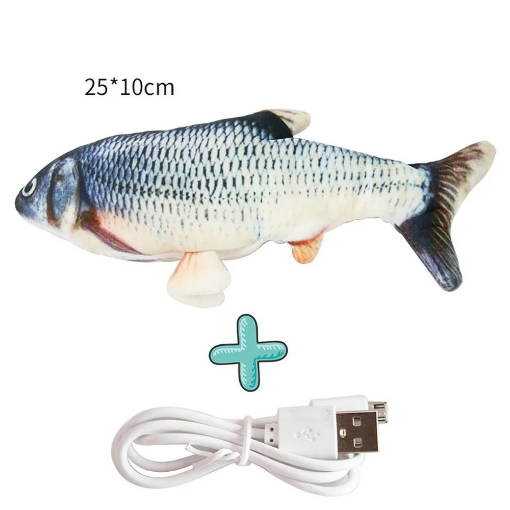Electronic Simulation Fish 3D Cat Toy Electronic Toy Can Be Charged with USB Simulation Fish Toy Automatically Tease Cat
Electronic Simulation Fish 3D Cat Toy Electronic Toy Can Be Charged with USB Simulation Fish Toy Automatically Tease Cat