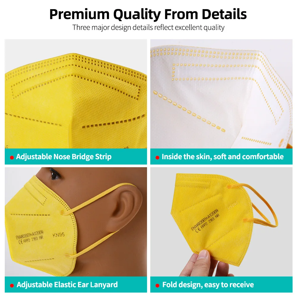 500PCS Mascarillas FFP2 Mask KN95 Face Masks 95% Filtering Facial Mask Protective Dustproof FFP2 Mouth Mask KN95Masque Tapabocas
500PCS Mascarillas FFP2 Mask KN95 Face Masks 95% Filtering Facial Mask Protective Dustproof FFP2 Mouth Mask KN95Masque Tapabocas