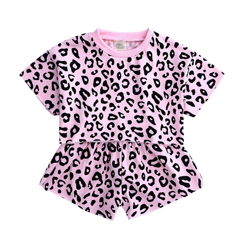 Kids Girls Clothing Sets Summer Short Sleeve T-shirt+Pant Dress Casual Clothes Fashion Leopard 2Pcs Children Clothes Suits B158
Kids Girls Clothing Sets Summer Short Sleeve T-shirt+Pant Dress Casual Clothes Fashion Leopard 2Pcs Children Clothes Suits B158