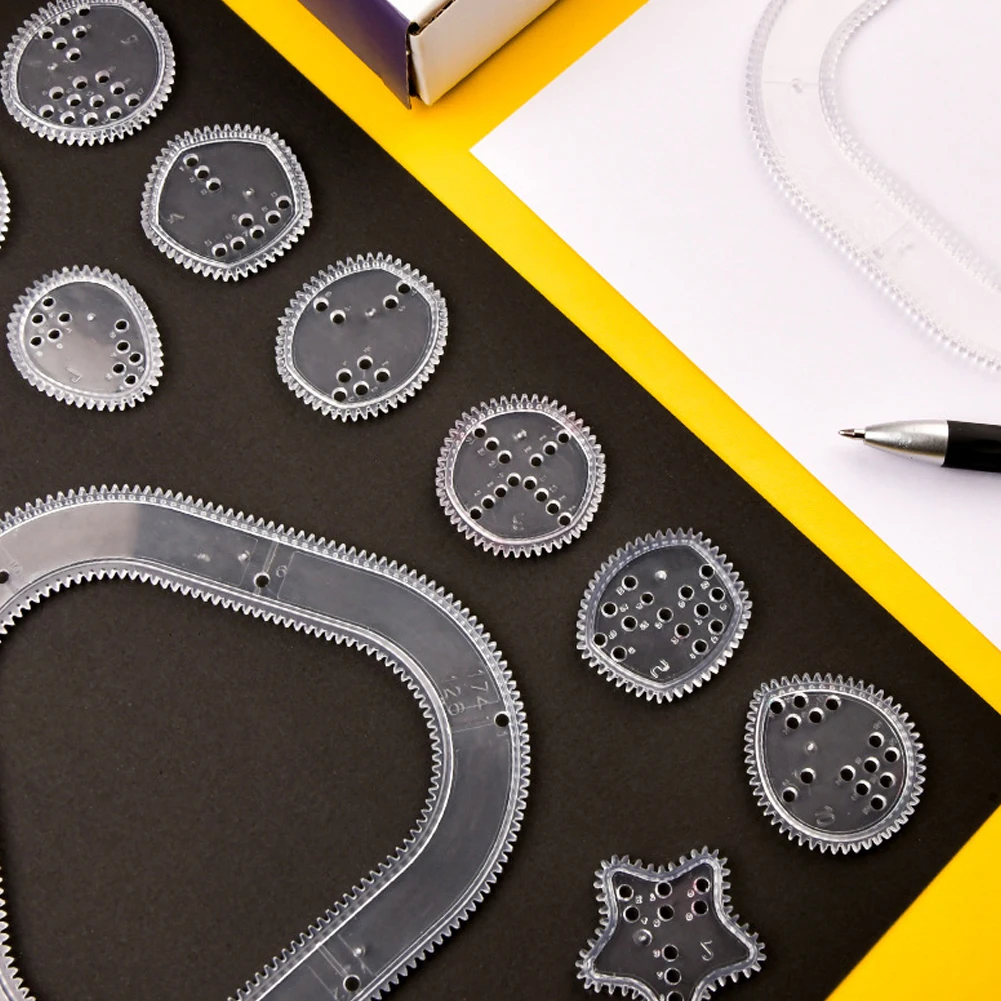 Spirograph Drawing Set Kids Gears Painting Spiral Draw Tool Plastic Template Ruler Kit Kids Educational School Home Kit 18PCS
Spirograph Drawing Set Kids Gears Painting Spiral Draw Tool Plastic Template Ruler Kit Kids Educational School Home Kit 18PCS