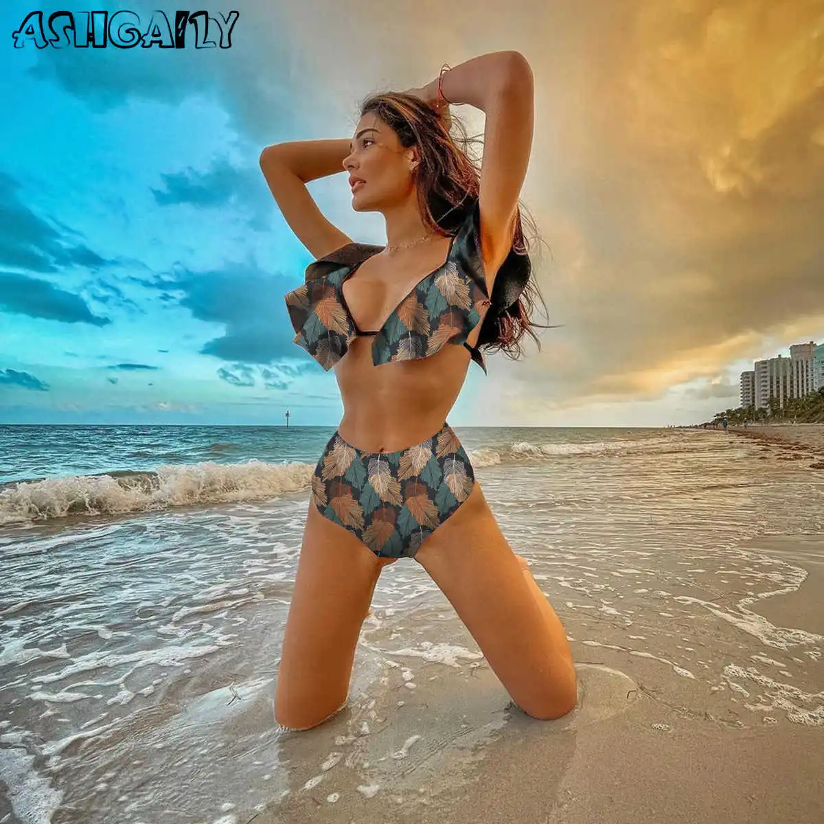 2021 New High-waist Women's Swimsuit In A High Waist Bikini Bathing Suit Up Swimsuit Beach Wear Women's Bikini Swimwear Women
2021 New High-waist Women's Swimsuit In A High Waist Bikini Bathing Suit Up Swimsuit Beach Wear Women's Bikini Swimwear Women