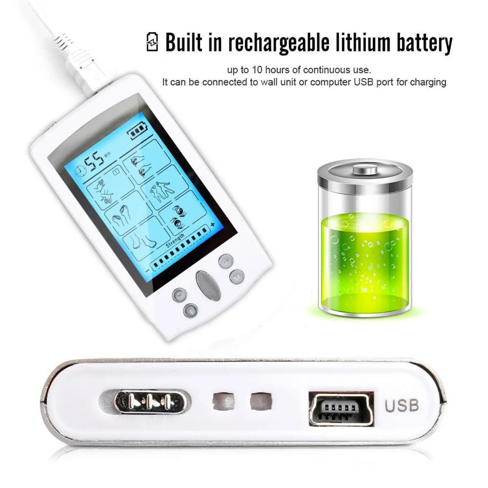 16 Modes Electric Shockwave Herald Tens Muscle Stimulator Ems Acupuncture Body Massage Digital Therapy Machine Electrostimulator
16 Modes Electric Shockwave Herald Tens Muscle Stimulator Ems Acupuncture Body Massage Digital Therapy Machine Electrostimulator