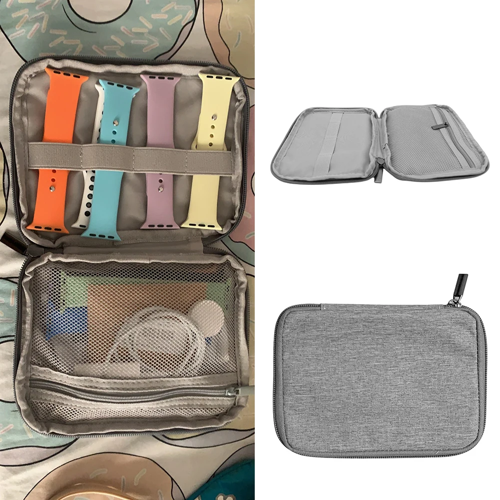 Smart Watch Strap Storage Bag Portable 4 Grid Travel Watchband Charging Cable Organizer Case for iWatch Apple Watch
Smart Watch Strap Storage Bag Portable 4 Grid Travel Watchband Charging Cable Organizer Case for iWatch Apple Watch