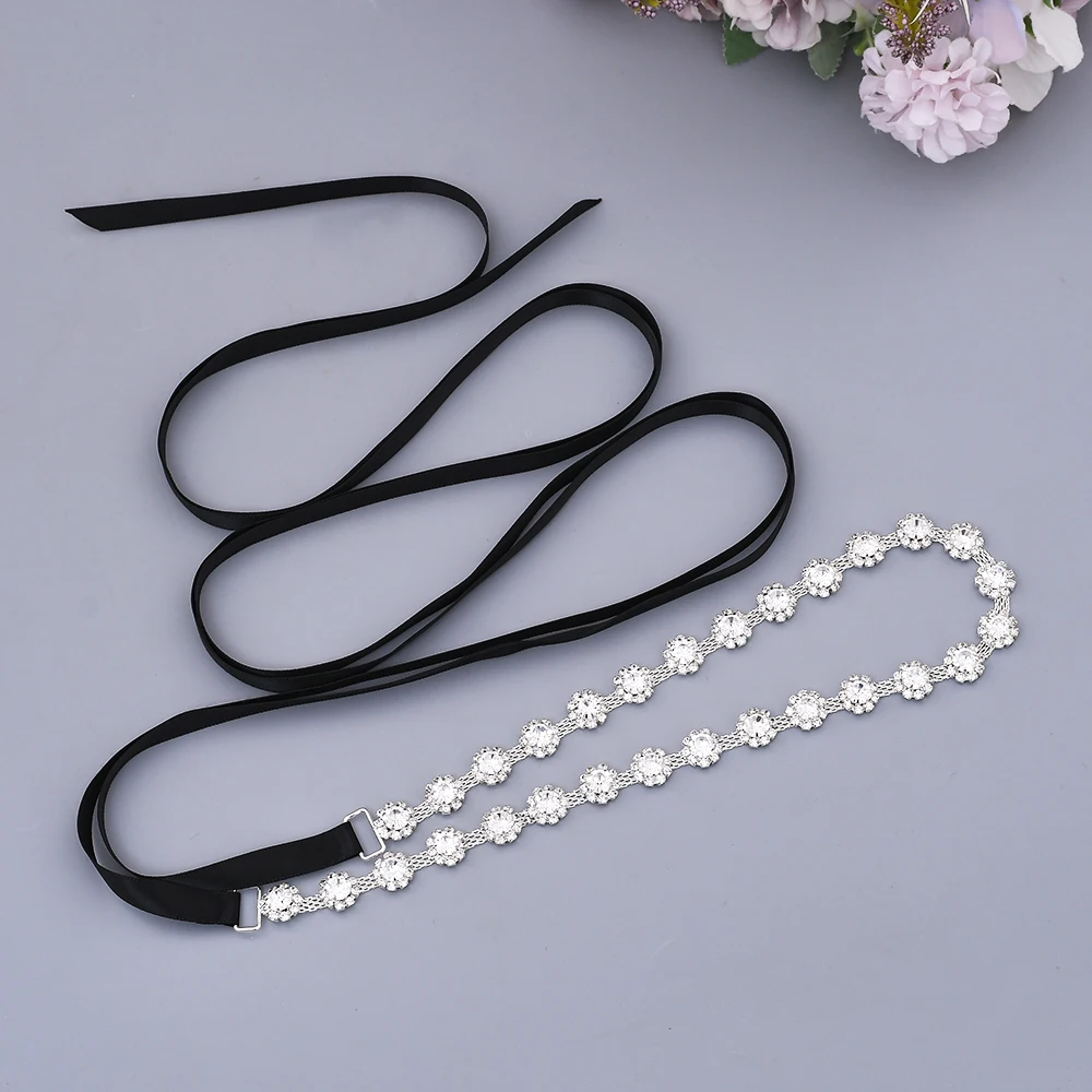 TRiXY S378 Girl's Alloy Belt with Rhinestone Ribbon Wedding Belts Bridal Dress Belts for Women Sparkle Belts for Women Bridal
TRiXY S378 Girl's Alloy Belt with Rhinestone Ribbon Wedding Belts Bridal Dress Belts for Women Sparkle Belts for Women Bridal