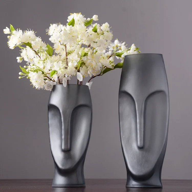 Simple Modern Glass Vase Set Luxury Creativity Face Desktop Ornaments Nordic Vase Office Decoration Jarrones Home Decor EK50HP
Simple Modern Glass Vase Set Luxury Creativity Face Desktop Ornaments Nordic Vase Office Decoration Jarrones Home Decor EK50HP