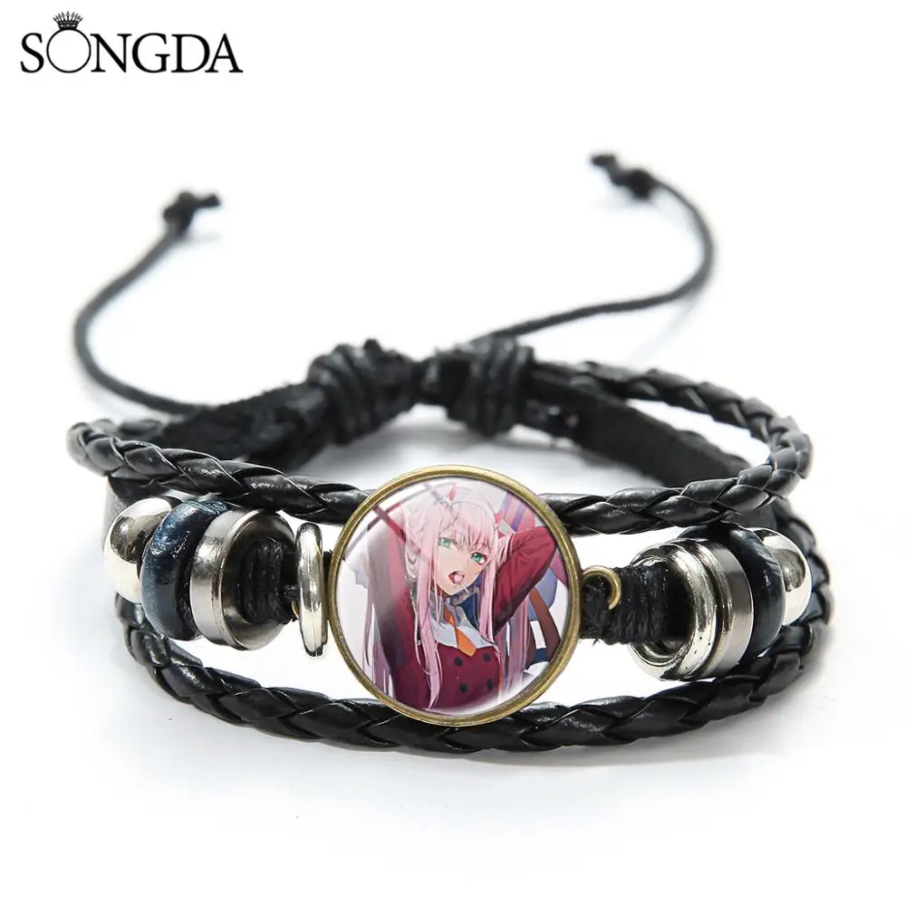 DARLING In The FRANXX Anime Figure Bracelet Cosplay 02 Zero Two Hiro Glass Dome Women Men Leather Bracelets Gift for Anime Lover
DARLING In The FRANXX Anime Figure Bracelet Cosplay 02 Zero Two Hiro Glass Dome Women Men Leather Bracelets Gift for Anime Lover