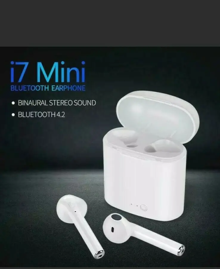 i7s Mini TWS Headphones Bluetooth Wireless, Stereo ear buds. IPhone android 
i7s Mini TWS Headphones Bluetooth Wireless, Stereo ear buds. IPhone android