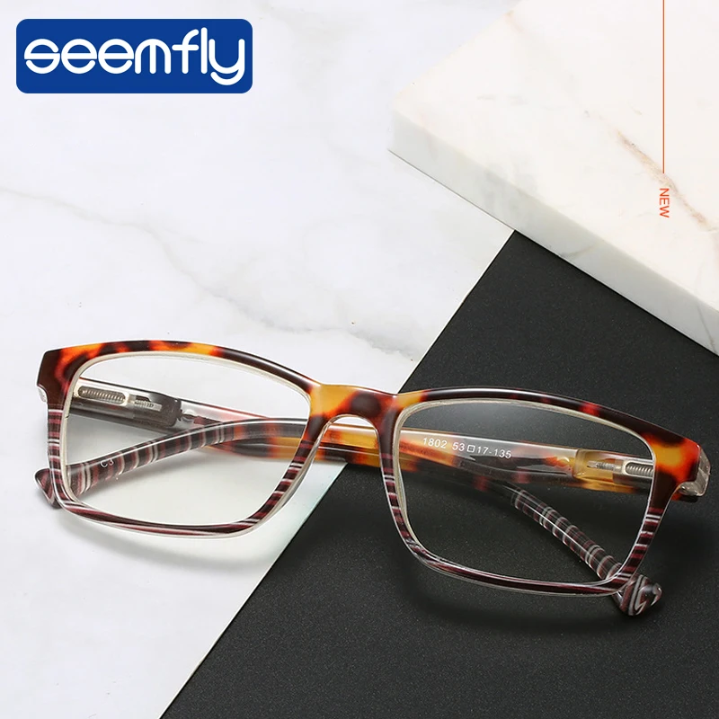 

seemfly Men Women Fashion HD Reading Glasses Anti-Blu-ray PC Lens Reading Goggles Presbyopia Diopter +1.0 1.5 2.0 2.5 3.0 3.5