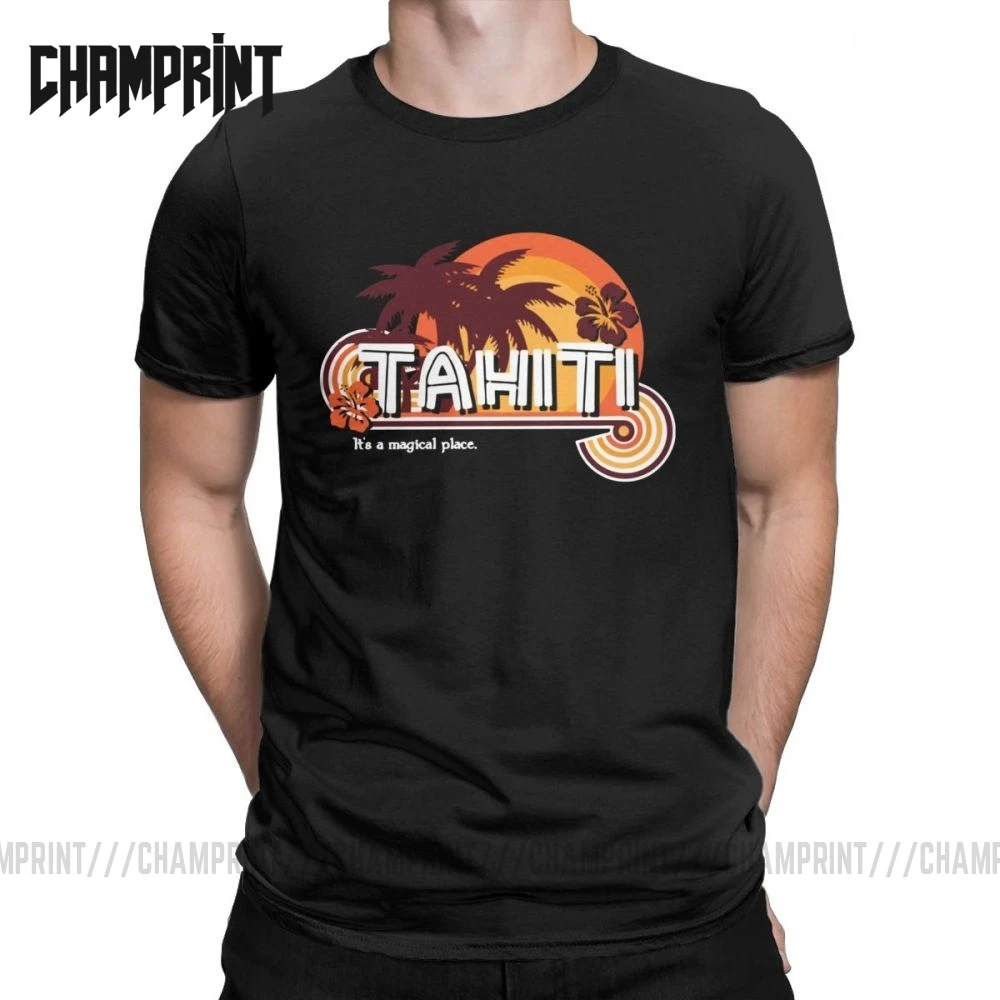 Мужская футболка с короткими рукавами из хлопка надписью Agents Of Shield Tahiti It's A Magical