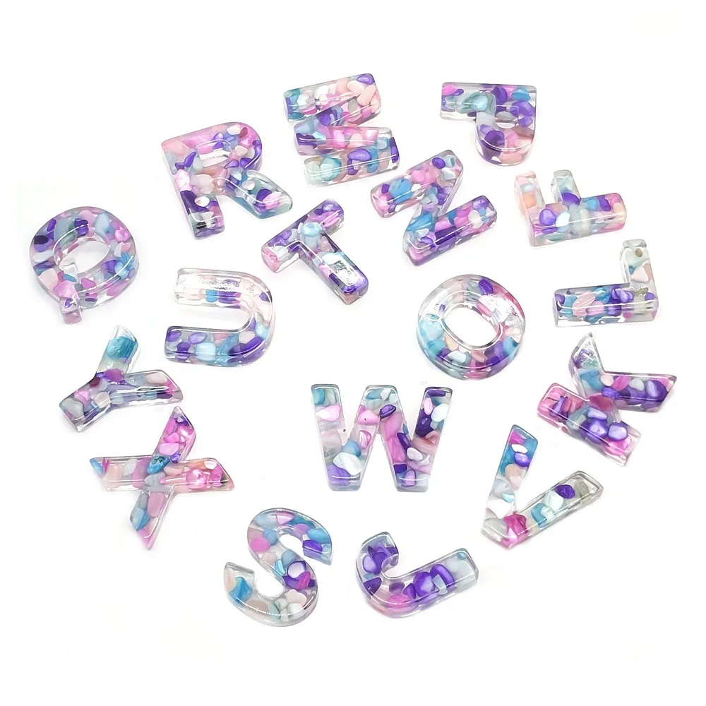 Resin Filled 26 English Alphabet Color Beads Suitable for Making Exquisite Fashion Jewelry Accessories Loose Beads Wholesale
Resin Filled 26 English Alphabet Color Beads Suitable for Making Exquisite Fashion Jewelry Accessories Loose Beads Wholesale