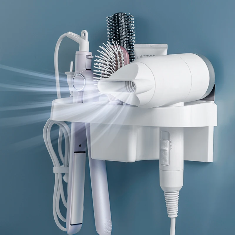 Multifunctional Hair Dryer Holder Bathroom Shelves In The Bathroom Organizer Storage Shampoo Rack Wall Mounted Plastic Shelf
Multifunctional Hair Dryer Holder Bathroom Shelves In The Bathroom Organizer Storage Shampoo Rack Wall Mounted Plastic Shelf