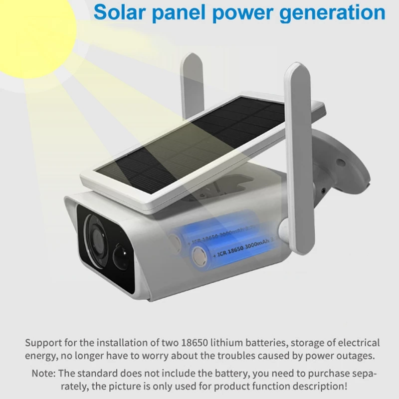 1080P 2MP HD IMAGE Solar IP Camera Waterproof Home Security Camera Network Outdoor WiFi IR Monitor Night Security ONVIF
1080P 2MP HD IMAGE Solar IP Camera Waterproof Home Security Camera Network Outdoor WiFi IR Monitor Night Security ONVIF