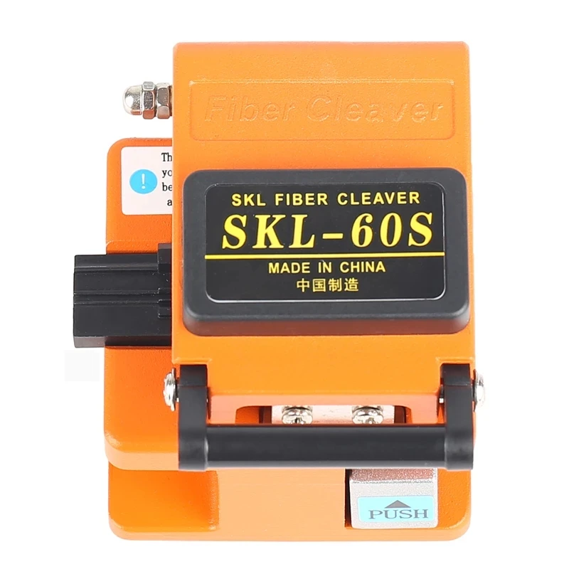 SKL-60S Orange Fiber Cleaver Cable Cutter Three-in-one Fixture of Bare Optical Fiber For Leather Optical Cable Tail Jump
SKL-60S Orange Fiber Cleaver Cable Cutter Three-in-one Fixture of Bare Optical Fiber For Leather Optical Cable Tail Jump