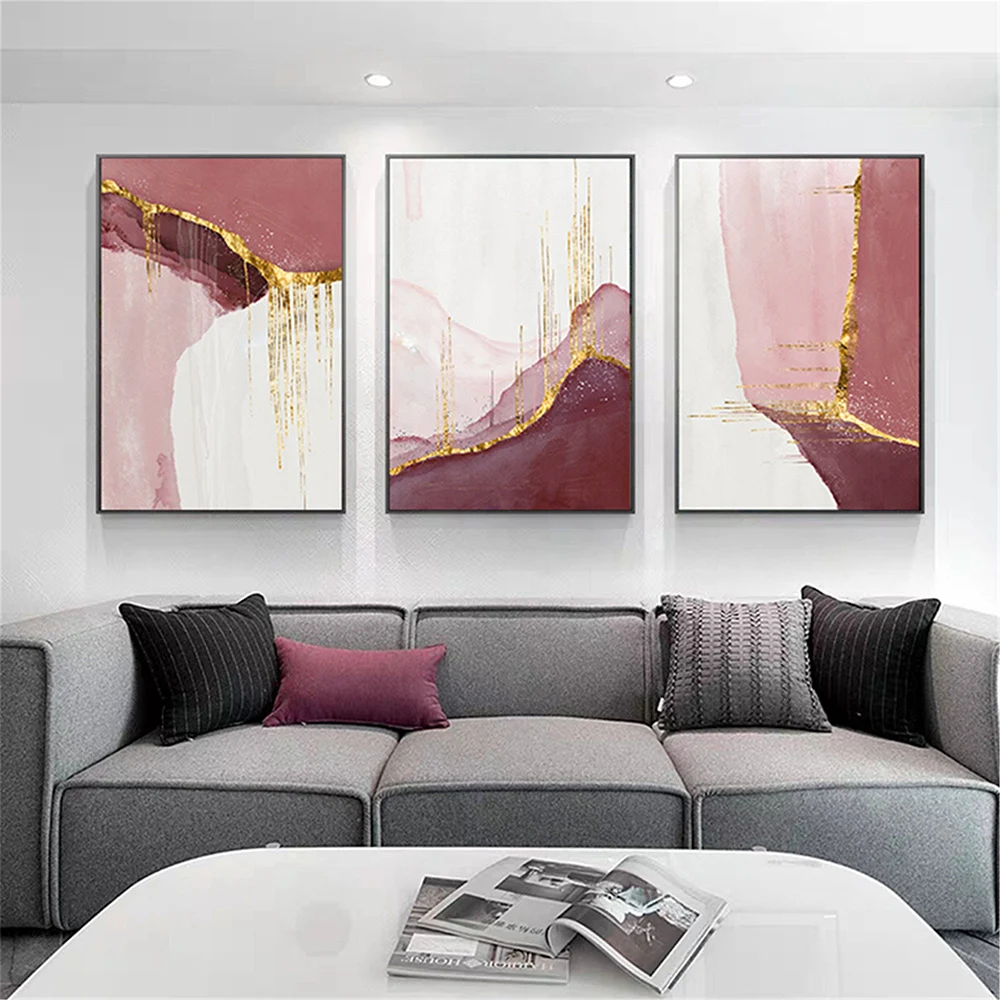 Nordic Purple Pink Canvas Painting Abstract Golden Pink Canvas Painting Wall Pictures for Living Room Wall Art Home Decor Poster
Nordic Purple Pink Canvas Painting Abstract Golden Pink Canvas Painting Wall Pictures for Living Room Wall Art Home Decor Poster