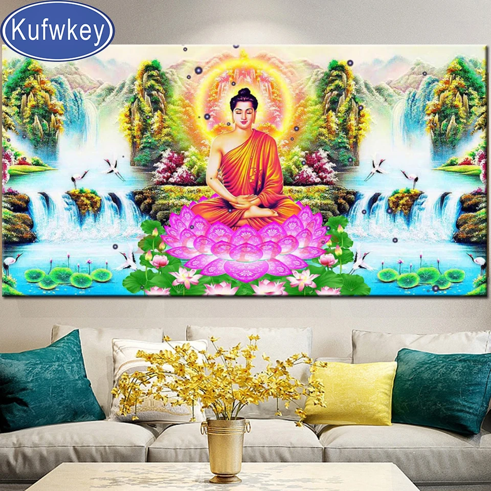 China Buddha 3D picture mosaic full embroidery diamond painting sale beautiful waterfall lotus landscape painting large decor
China Buddha 3D picture mosaic full embroidery diamond painting sale beautiful waterfall lotus landscape painting large decor