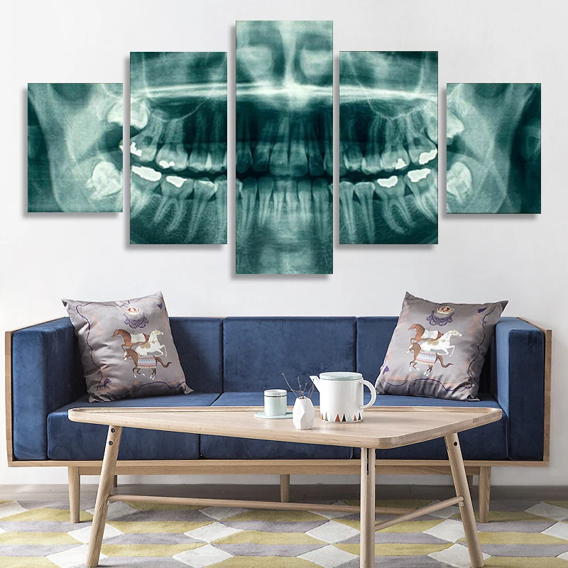 Wall Art Pictures Home Decor Modern HD Prints Canvas 5 Panel Dental Teeth X-Ray Dentist Painting Health Medicine Poster
Wall Art Pictures Home Decor Modern HD Prints Canvas 5 Panel Dental Teeth X-Ray Dentist Painting Health Medicine Poster