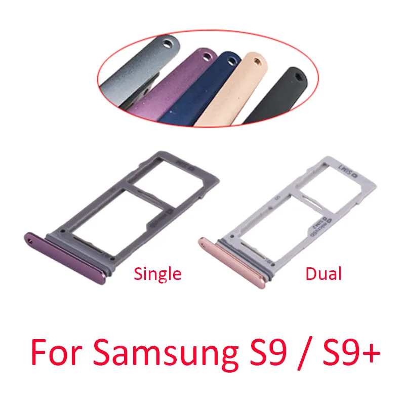 10 шт./Лот новинка для Samsung Galaxy S9 Plus + G960 G965 держатель одной Sim карты лоток чтения Micro