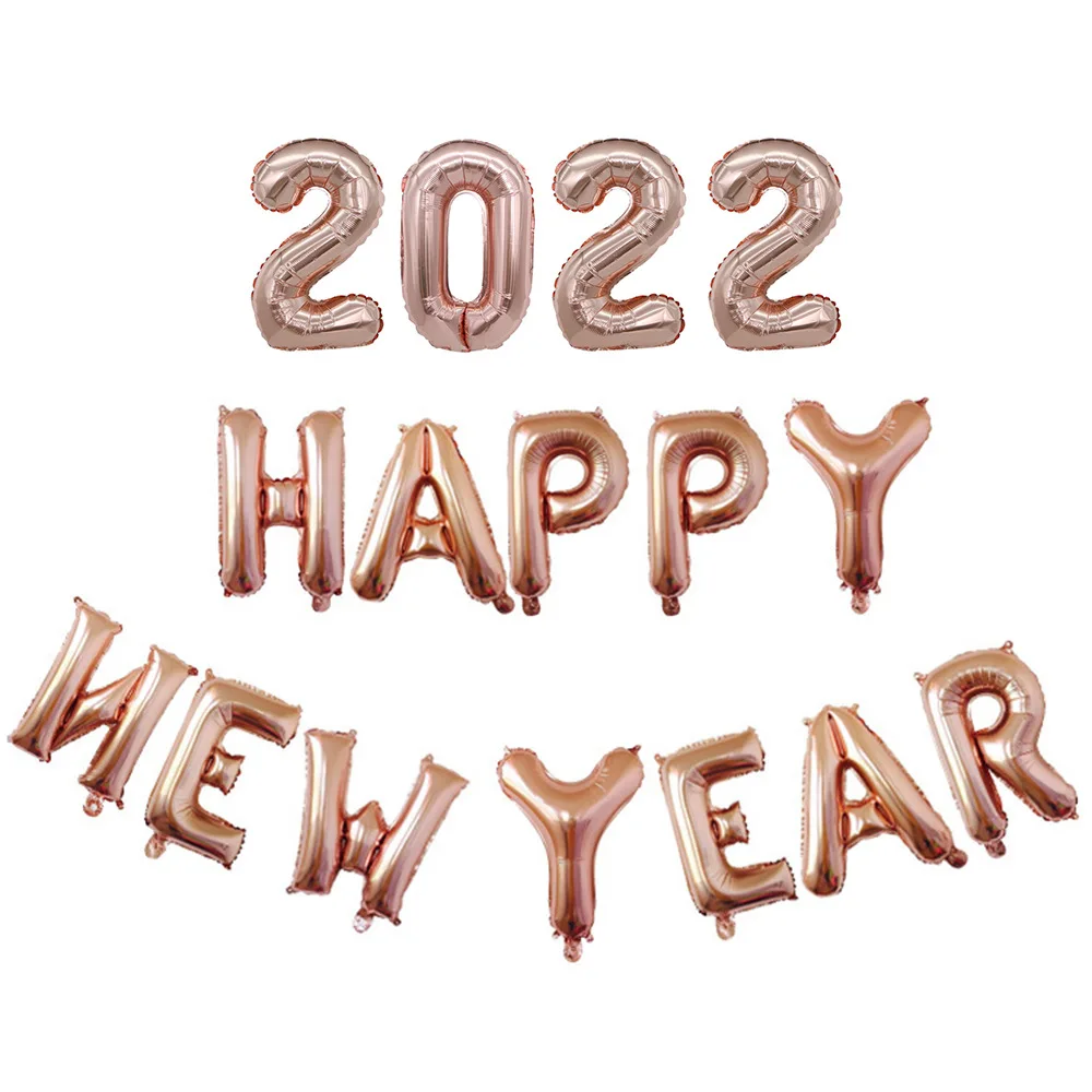 New Year's Day Decoration Balloon Set 2022 Happy New Year Number Letter Aluminum Film Combination Balloon 16 Pieces
New Year's Day Decoration Balloon Set 2022 Happy New Year Number Letter Aluminum Film Combination Balloon 16 Pieces