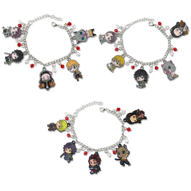 Japanese Anime Demon Slayer Kimetsu no Yaiba Bracelets Men Kamado Tanjirou Metal Bangle For Fans Cosplay Cartoon Cute Character 
Japanese Anime Demon Slayer Kimetsu no Yaiba Bracelets Men Kamado Tanjirou Metal Bangle For Fans Cosplay Cartoon Cute Character