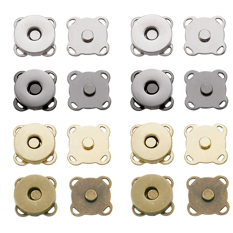 32pcs Pandahall Mixed Color Iron Purse Snap Clasps Closure for Purse Handbag Magnetic Fasteners Clasps Buttons
32pcs Pandahall Mixed Color Iron Purse Snap Clasps Closure for Purse Handbag Magnetic Fasteners Clasps Buttons