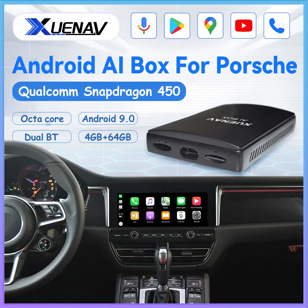 Беспроводной Carplay для Porsche Serirs Carplay Ai Box Android автобокс Netflix автомобильный мультимедийный плеер 4 + 64G Аудио навигация
Беспроводной Carplay для Porsche Serirs Carplay Ai Box Android автобокс Netflix автомобильный мультимедийный плеер 4 + 64G Аудио навигация