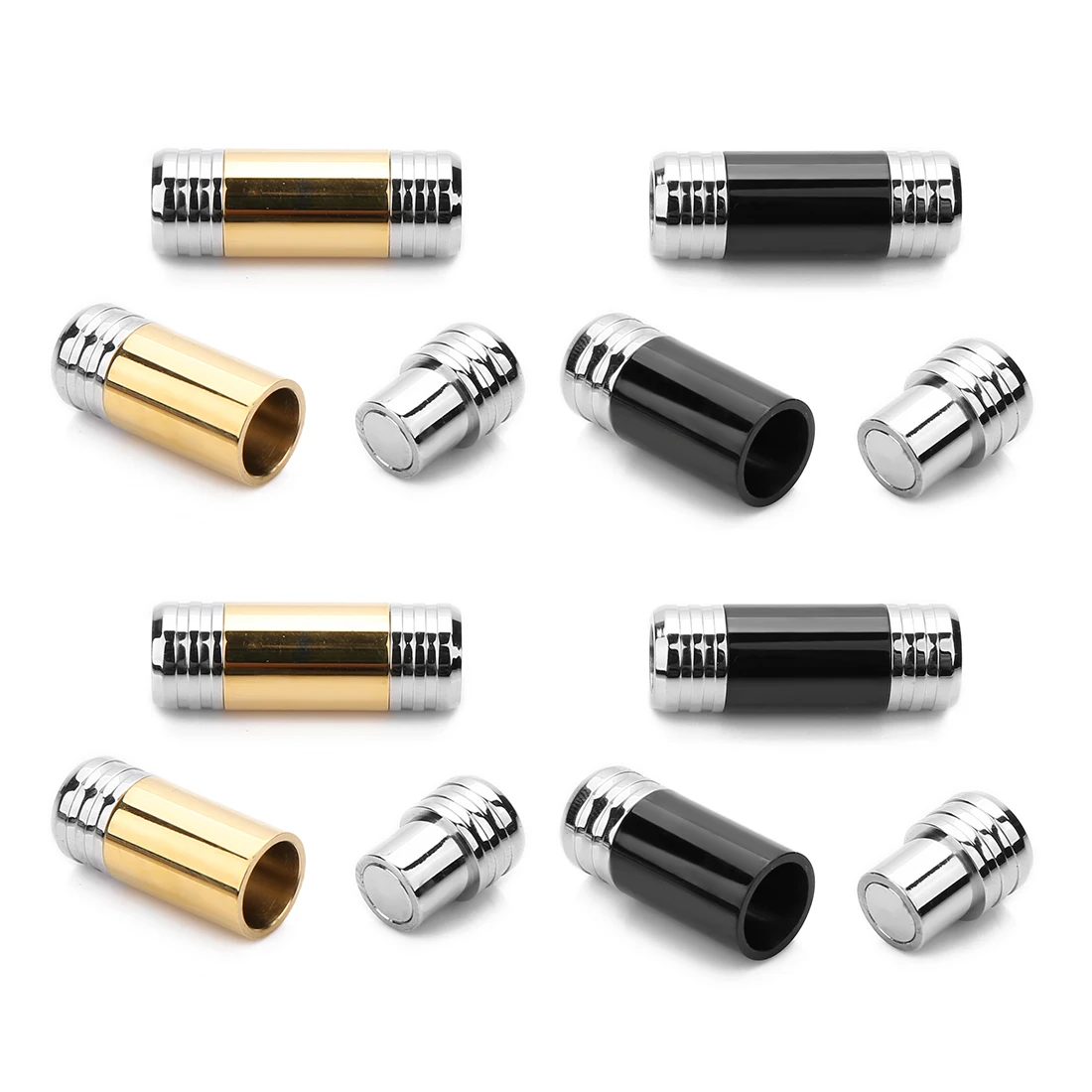 2Pcs/lot Stainless Steel Double Color Magnetic Connector Gold Black Inner 6mm Dia Diy Jewelry Making Findings accessories
2Pcs/lot Stainless Steel Double Color Magnetic Connector Gold Black Inner 6mm Dia Diy Jewelry Making Findings accessories